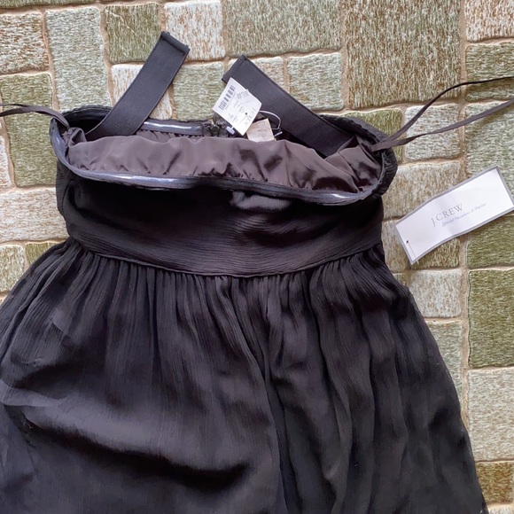 J.Crew Black Silk Chiffon Emily Strapless - Picture 14 of 16